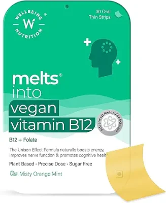 5. Wellbeing Nutrition Melts Vegan Vitamin B12 Supplements