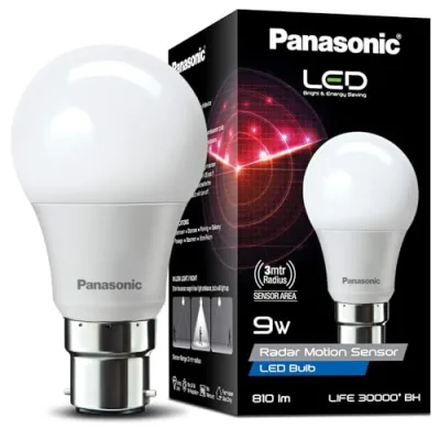 7. Panasonic 9W Motion Sensor Bulb