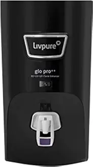 2. Livpure GLO PRO++ RO+UV+UF, Water Purifier for Home - 7 L Storage, Suitable for Borewell, Tanker, Municipal Water (Black)