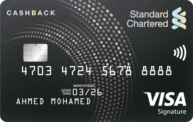 7. Standard Chartered Cashback Credit Card