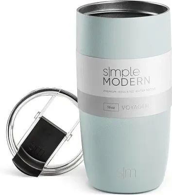 7. Simple Modern Travel Coffee Mug Tumbler with Flip Lid