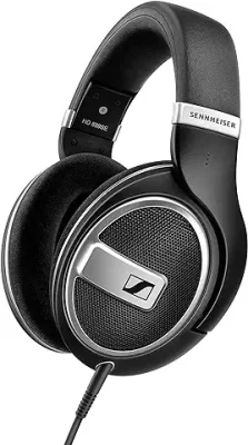 7. Sennheiser HD 599 Special Edition Wired, Over The Ear Audiophile Headphones with E.A.R. Technology for Wide Sound Field, Open-Back Earcups, Detachable Cable (Black) Without Mic. 2-Year Warranty.
