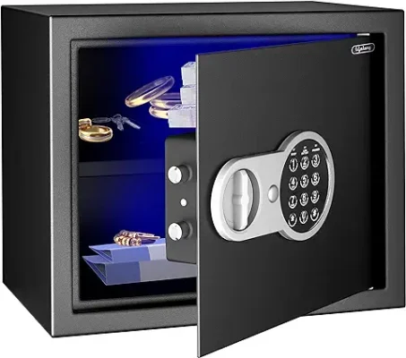4. Lifelong LLHSL12 34Litres Home Safe Electronic Locker with LED Light | Digital Security Safe for Home & Office - 1.2 Cubic Feet, (1 Year Warranty, Black)