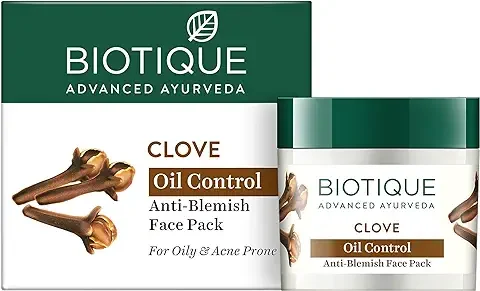 4. Biotique Clove Oil Control Anti Blemish Face Pack