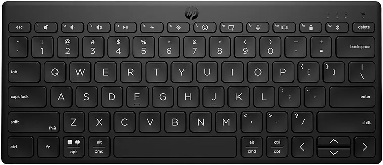 14. HP 350 Compact Multi-Device Bluetooth Wireless Keyboard