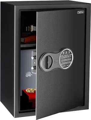 2. Lifelong Locker for Home & Office 56L - Digital Safe for Security with Electronic Keypad- Safety for Jewellery, Money & other valuables - Tijori Box (1 Year Manufacturer's Warranty, Black)