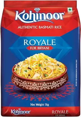 1. Kohinoor Royale Biryani Basmati Rice, 1 kg