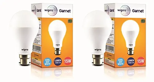 3. Wipro Garnet 15W LED Bulb for Home & Office