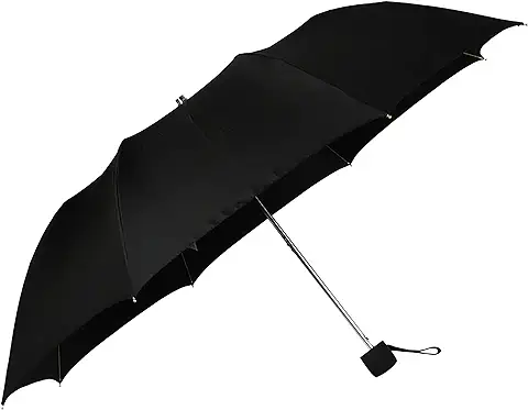 3. The Purple Tree Round Handle 2 Fold Black Umbrella