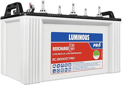 7. Luminous Red Charge RC 18000ST PRO 150 Ah Short Tubular Inverter Battery