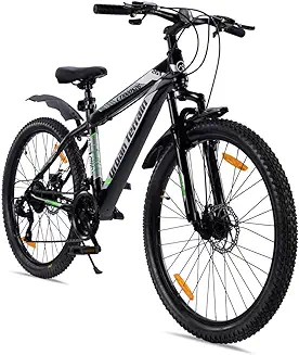 11. Urban Terrain UT1000S26GREY, Steel MTB Mountain Cycle with 21 Shimano Gear, with Free Cycling Event, Diet Plan & Ride Tracking App by Cultsport (17 Inch Frame, Ideal for Unisex)