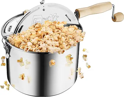 6. Great Northern Popcorn Original Stainless Steel Stove Top Popcorn Popper