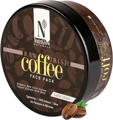 2. NutriGlow NATURAL'S Raw Irish Coffee Face Pack For Nourishing Deep Cleansing, Relaxing Facial Treatment, Blackhead Remover, Radiant Skin, All Skin Types, No Paraben & Sulphate, 200 gm