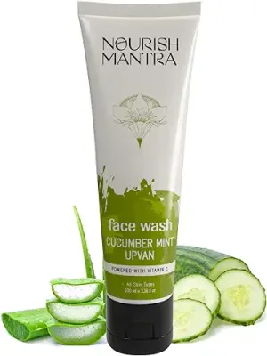 7. Nourish Mantra- Cucumber Mint Upvan Face Wash