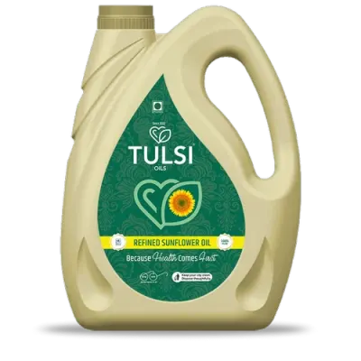 5L Tulsi Refined Sunflower Oil, Packaging Type: Jar