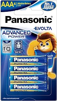9. Panasonic Evolta Premium AAA Alkaline Batteries