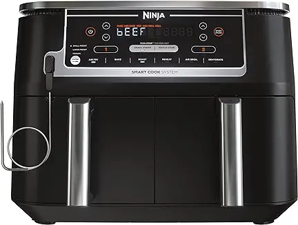 9. Ninja DZ550 Foodi 10 Quart 6-in-1 DualZone Smart XL Air Fryer