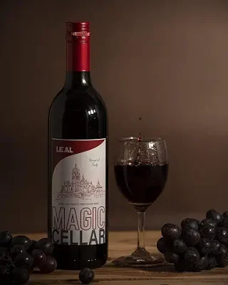 8. Magic cellar 375 ML Non-Alcoholic red grape wine