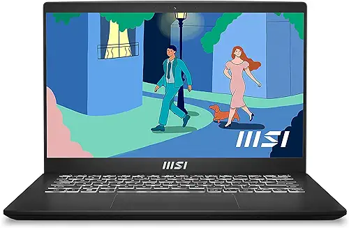 9. MSI Modern 14, Intel 11th Gen. i5-1155G7, 35CM FHD 60Hz Laptop (8GB/512GB NVMe SSD/Windows 11 Home/Iris Xe Graphics/Classic Black/1.4Kg), C11M-030IN