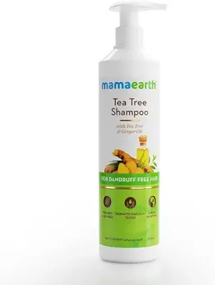 6. Mamaearth Tea Tree Anti Dandruff Shampoo, With Tea Tree & Ginger Oil, 250ml