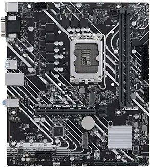 10. ASUS Prime H610M-E D4 Intel Lga 1700 Mic-ATX Motherboard