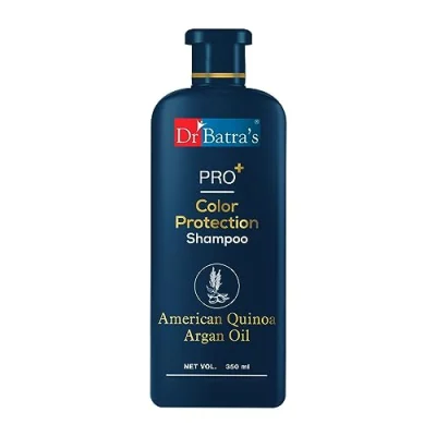 9. Dr Batra's PRO+Color Protection Shampoo 350ml, Best suitable for Color Protection, Recommended for colored hair, Best for adults, Good for all hair types