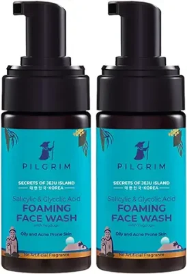 7. Pilgrim Korean 1.5% Salicylic & 2% Glycolic Acid Face Wash