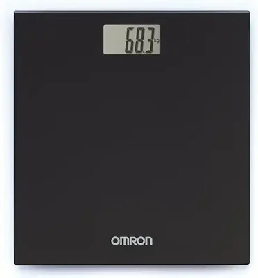 12. Omron HN 289 (Black) Automatic Personal Digital Weight Machine With Large LCD Display and 4 Sensor Technology For Accurate Weight Measurement
