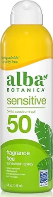 7. Alba Botanica Sensitive Sunscreen Spray for Face and Body