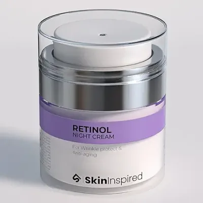 8. SkinInspired Retinol Night Cream For Wrinkles & Anti-Aging/Lightweight Cream for Age spots