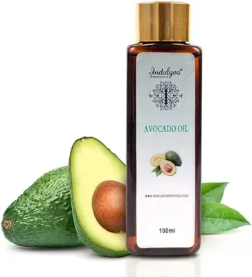 14. Indulgeo Essentials 100% Natural Cold Pressed Avocado Oil - Pure Avocado | Moisturizes Skin, Repairs & Strengthens Hair | Promotes Hair Growth - Ideal for Hair & Skin - 100ml