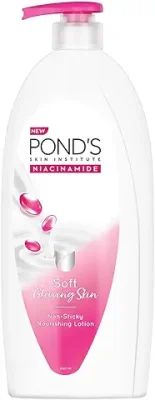 9. POND'S Moisturizing Body Lotion, 600Ml, For Silky Soft, Smooth, Radiant Skin, With Niacinamide, 3X Moisturization, Lightweight, Non-Sticky, Quick Absorbing