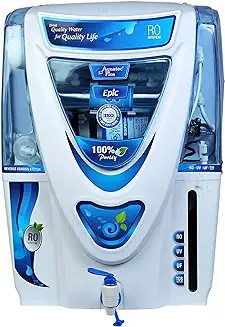 13. Aquatec Plus - Epic 15L RO + UV + UF + TDS Water Purifier for Home (White) Work Up to 2500 TDS