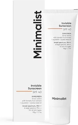 11. Minimalist Invisible Sunscreen For Oily Skin