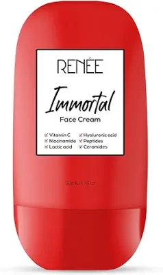 2. RENEE Immortal All-in-One Face Cream - Brightens, Repairs Skin, Reduces Spots & Fine Lines with Vitamin C, Niacinamide, Lactic Acid, Hyaluronic Acid, Peptides, Ceramides