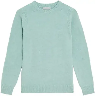 2. Marks & Spencer Lambswool Rich Striped Crew-Neck Jumper