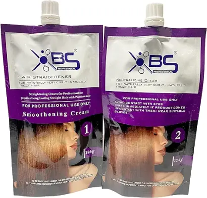 7. Xbs Professional Hair Straight Cream Pack 125ml Hair Smoothing Cream