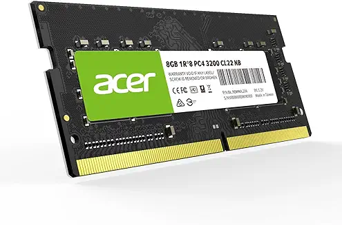 13. Acer SD100 8GB Single RAM 3200 MHz DDR4 CL22 1.2V Laptop Computer Memory - BL.9BWWA.206