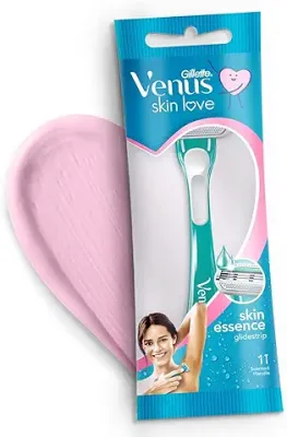 8. Gillette Venus Skin Love With Skin Essence | Womens Razor For Hair Removal- Pack Of 1, Green