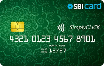 3. SBI SimplyCLICK Credit Card