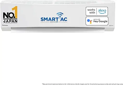 15. Panasonic 1 Ton 4 Star Wi-Fi Inverter Smart Split AC