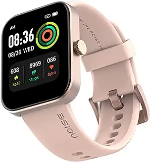 6. Noise ColorFit Pulse Grand Smart Watch with 1.69" HD Display, 60 Sports Modes, 150 Watch Faces, Spo2 Monitoring, Call Notification, Quick Replies to Text & Calls (Rose Pink)