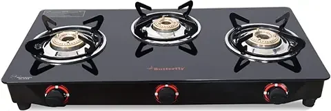 1. Butterfly Smart Glass 3 Burner Gas Stove