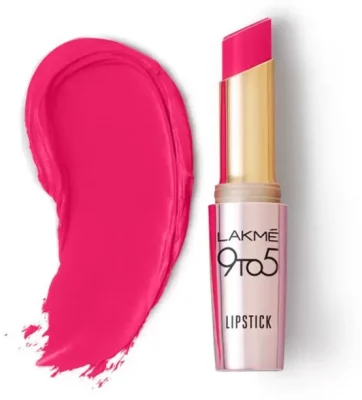 2. Lakme 9 to 5 Matte Lip Color, Office Going Pink