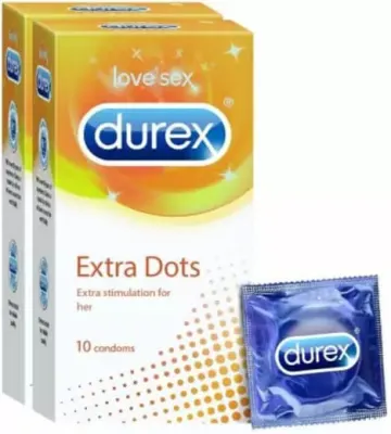 Durex Extra Dots (10 Condoms Box)