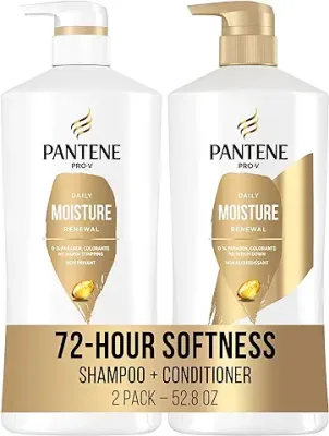 7. Pantene Shampoo, Conditioner and Hair Treatment Set, Daily Moisture Renewal for Dry Hair, Safe for Color-Treated Hair