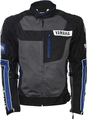 4. YAMAHA Men's Polyester Riding Jacket (Y6ABLRJ10M20_Blue_M)