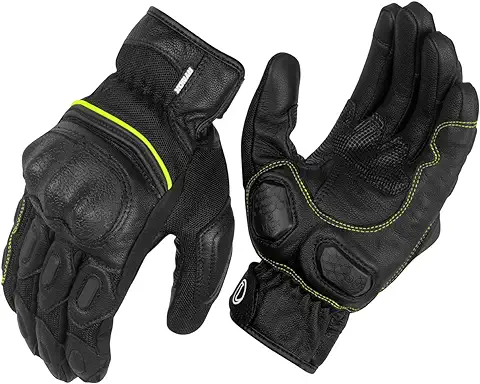 7. Rynox Leather Tornado Pro-3 Motorcycle Sports Riding Rafting Gloves