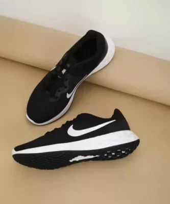 Size 5 White/Black Sport Brand Sneakers – OodlesCB