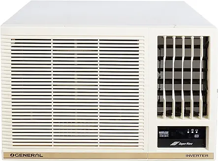 10. General BBAA Series 1.2 Ton 3 Star Window AC with Super Wave Technology 3-Speed Cooling (AFGB14BBAA-B, White)